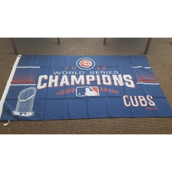 Chicago Cubs 2016 Champs Wall Banner Flag F39 - Picture 2 of 2